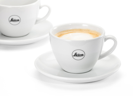 Leica kafijas krūzīšu  komplekts 2 personām, 4- daļas (ar tasītēm) , balts porcelāns img 0