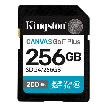 KINGSTON 256GB SDXC Canvas Go Plus Gen 4,  200MB/s img 0