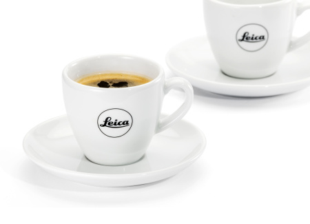 Leica Espresso krūzīšu  komplekts 2 personām, 4- daļas (ar tasītēm) , balts porcelāns img 0