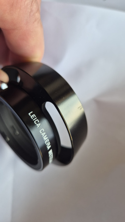 Leica saules blende vintāža priekš Summilux f/1.4, 50 mm, ar speciali veidotām lietošanas pēdām img 3
